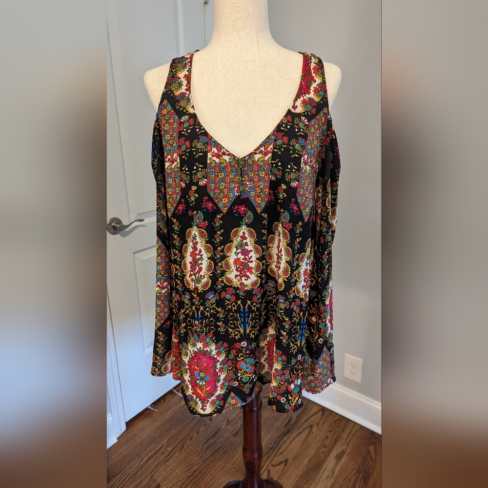 Boho Tunic with cold shoulder